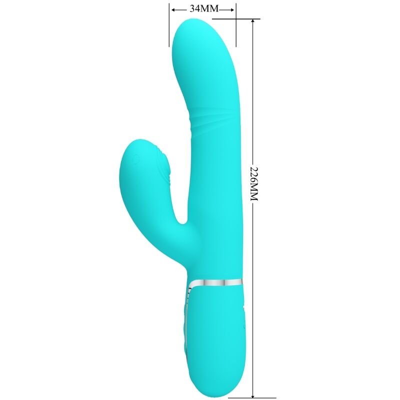 Alternative view of PRETTY LOVE - MULTIFUNCTION G-SPOT VIBRATOR AQUA GREEN