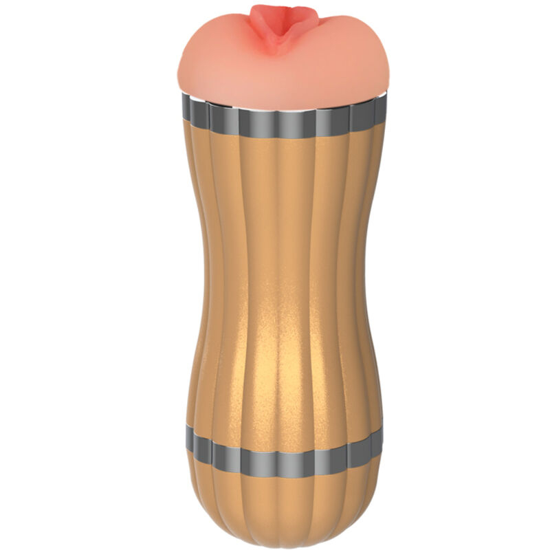 ARMONY - BEVIS DOUBLE MASTURBATOR VAGINA  MOUTH WITHOUT VIBRATION GOLD