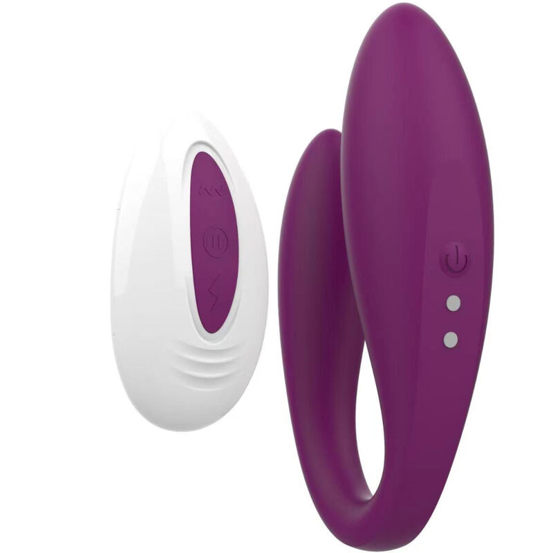 Alternative view of ARMONY - KITTY VIBRATOR FOR COUPLES VIOLET REMOTE CONTROL