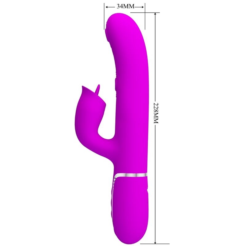 Alternative view of PRETTY LOVE - RABBIT VIBRATOR WITH LICKING FUCHSIA