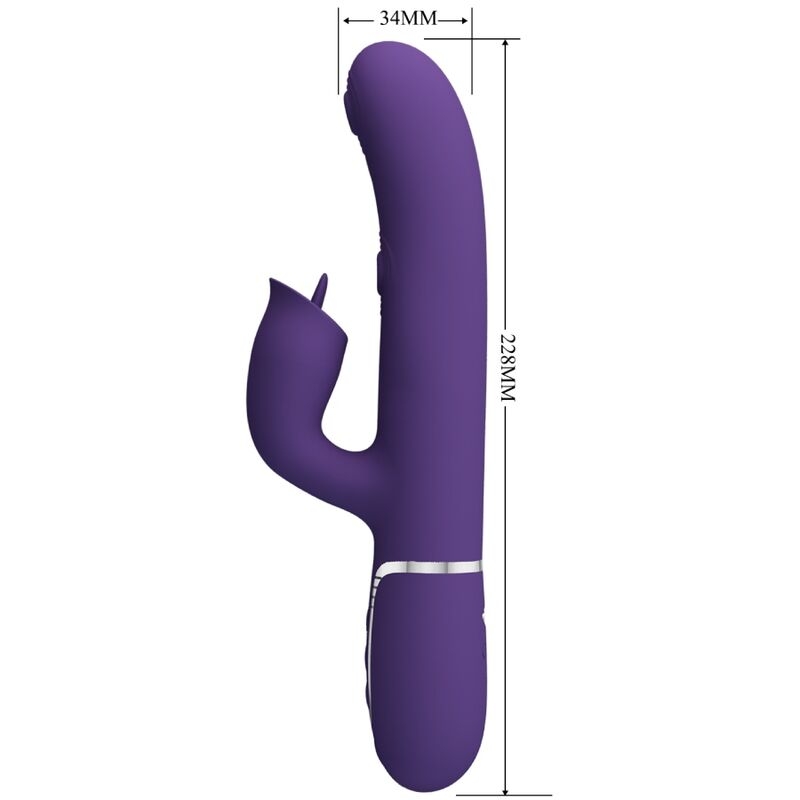 Alternative view of PRETTY LOVE - RABBIT VIBRATOR WITH LICKING PURPLE