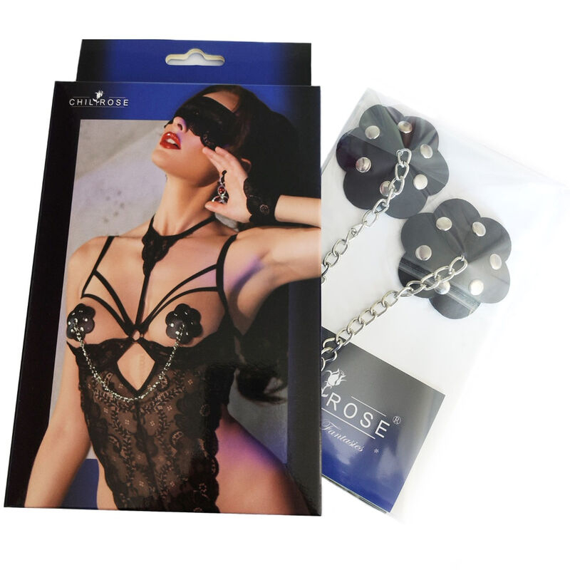 Alternative view of CHILIROSE - CR 4675 NIPPLE COVERS BLACK