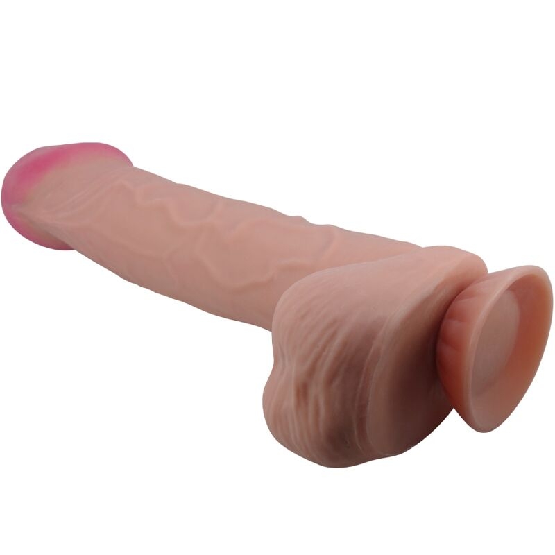 Alternative view of PRETTY LOVE - SLIDING SKIN SERIES REALISTIC DILDO WITH SLIDING SKIN SUCTION CUP BROWN 26 CM