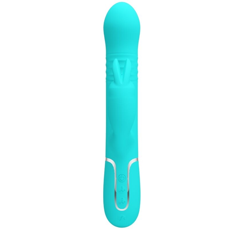 Alternative view of PRETTY LOVE - COALE RABBIT VIBRATOR PEARLS AQUA GREEN