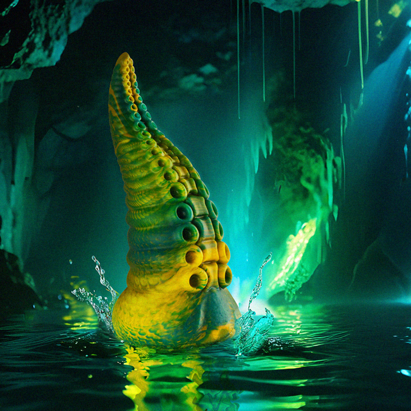 Alternative view of EPIC - CETUS GREEN TENTACLE DILDO LARGE SIZE