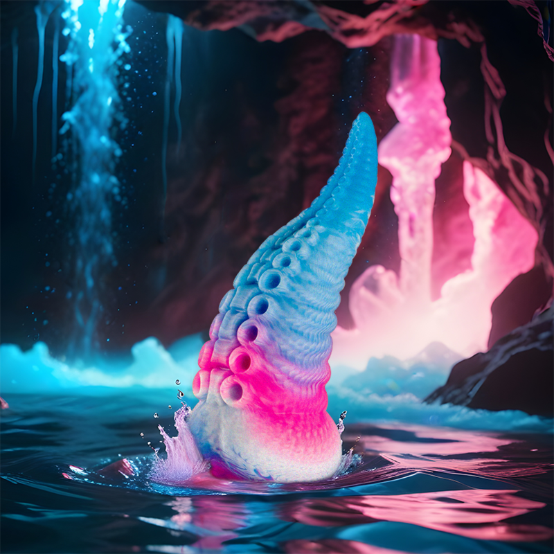 Alternative view of EPIC - PHORCYS BLUE TENTACLE DILDO SMALL SIZE