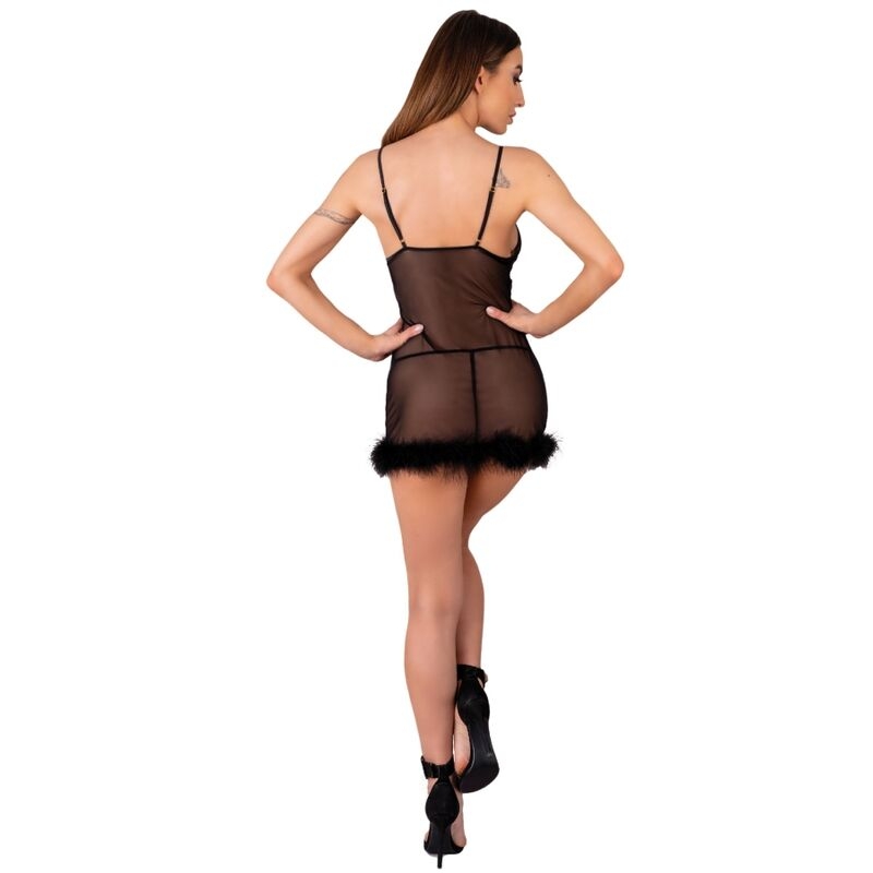 Alternative view of LIVCO CORSETTI FASHION - ZERUNAM SET BABYDOLL + BLACK THONG