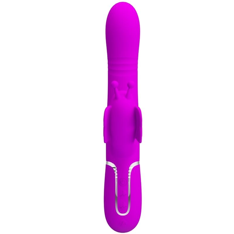 Alternative view of PRETTY LOVE - MULTIFUNCTION RABBIT VIBRATOR 4 IN 1 BUTTERFLY FUCHSIA