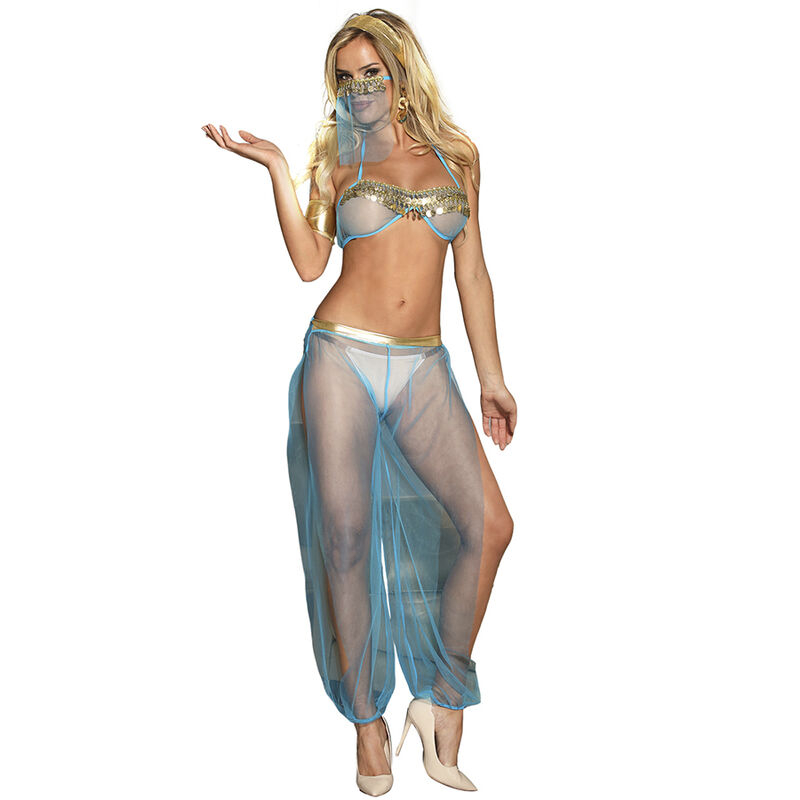 Alternative view of SUBBLIME - INDIA STYLE BLUE LINGERIE SET S/M