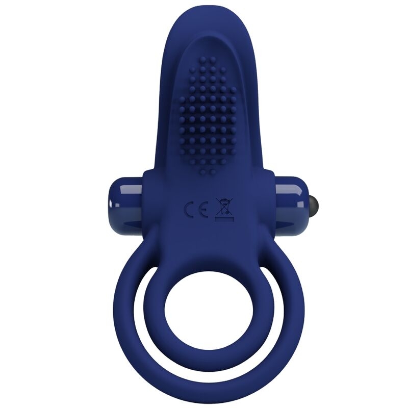 Alternative view of PRETTY LOVE - BRONSON DOUBLE RING WITH VIBRATION BLUE