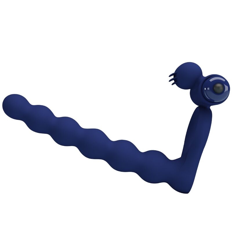Alternative view of PRETTY LOVE - AJMAL VIBRATING RING WITH PLUG BLUE
