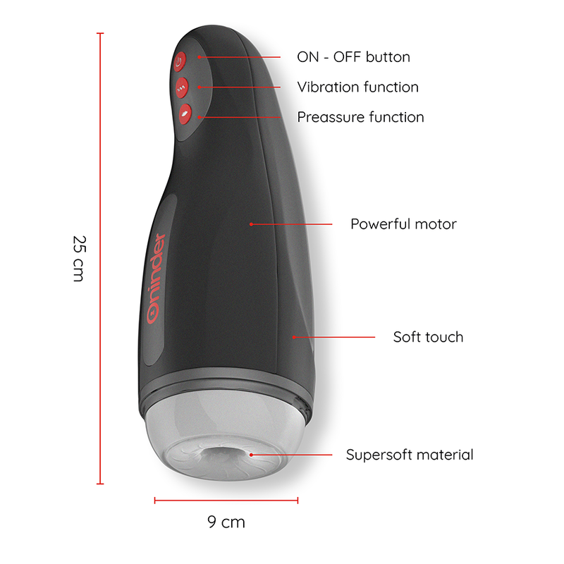 Alternative view of ONINDER - SEOUL RECHARGEABLE MALE MASTURBATOR 10 SPEED - FREE APP