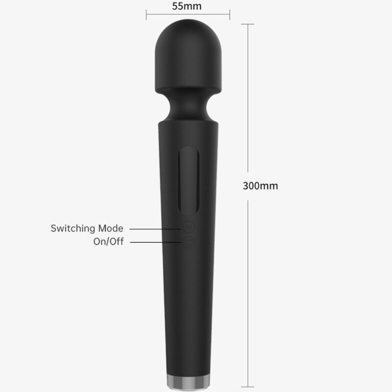 Alternative view of ARMONY - X POWER LARGE MASSAGER  VIBRATOR 7 VIBRATIONS BLACK