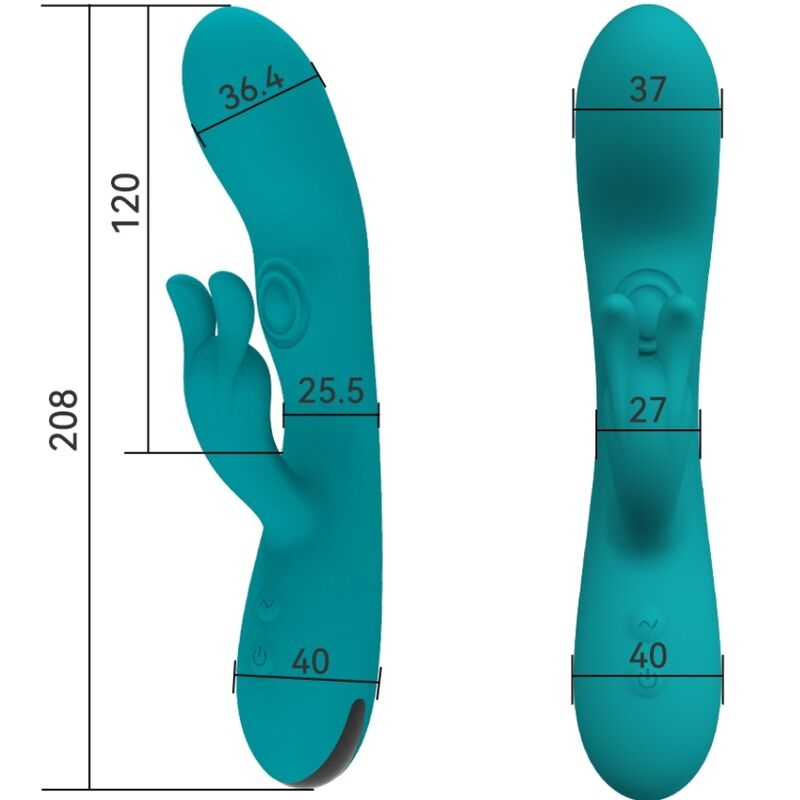 Alternative view of ARMONY - DANCING BUNNY VIBRATOR RABBIT 10 SPEEDS GREEN