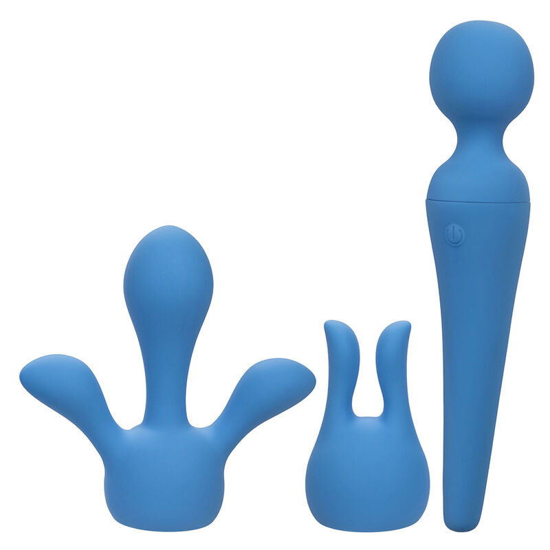 Alternative view of CALEXOTICS - COUTURE KIT VIBRATOR WAND 10 VIBRATIONS BLUE