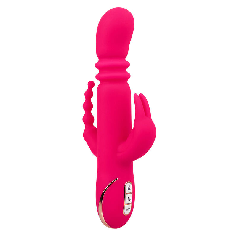 Alternative view of CALEXOTICS - JACK FANTASY TRIPLE HEATED VIBRATOR RABBIT PINK