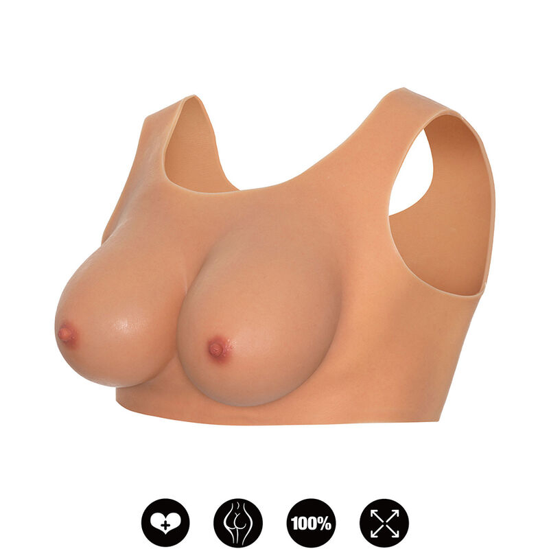 Alternative view of HIDDEN DESIRE - ALTER EGO WEARABLE BREAST TOP D-CUP FLESH