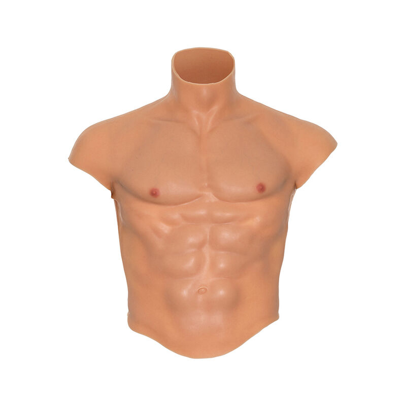 Alternative view of HIDDEN DESIRE - ALTER EGO SILICONE MALE TORSO SHIRT WITH ABS FLESH