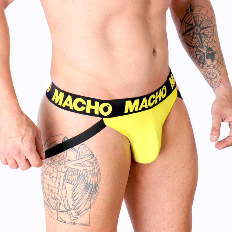 Alternative view of MACHO - MX25A JOCK LYCRA YELLOW S