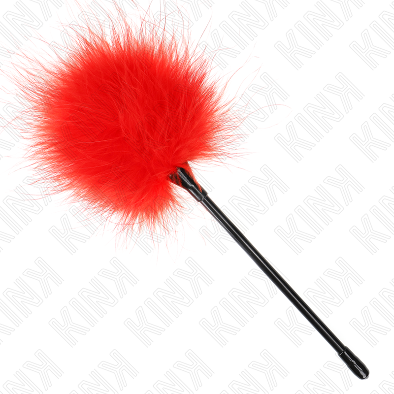 Alternative view of KINK - RED TICKLE FEATHERS USED FOR THE BONDAGE KIT 27 CM