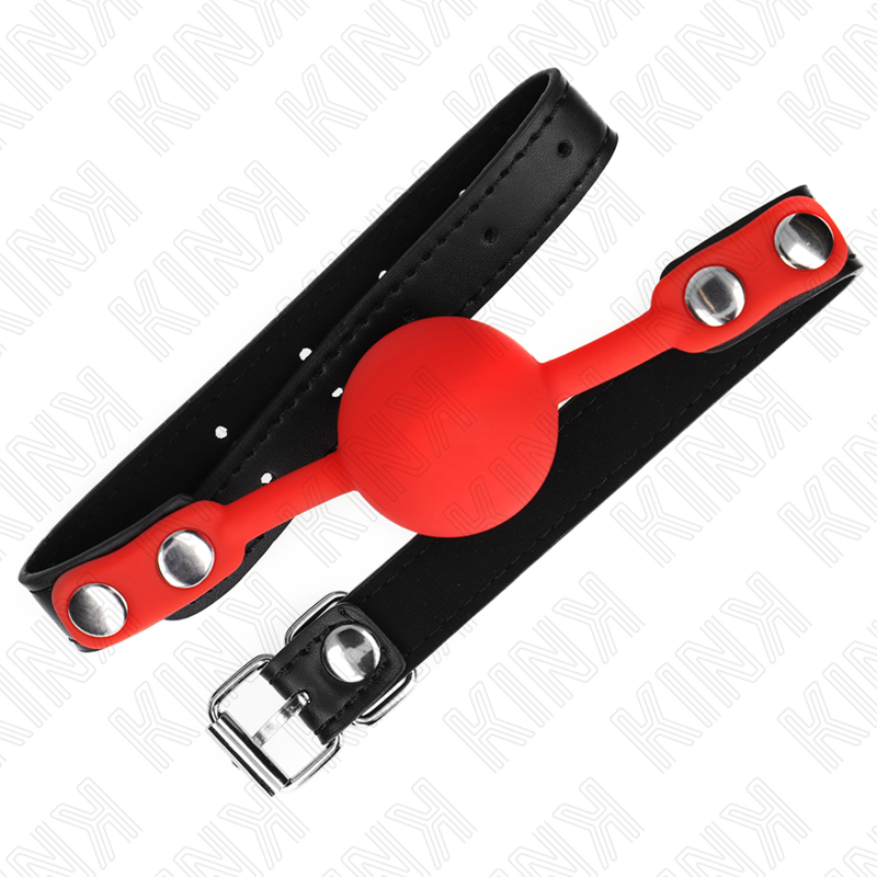 Alternative view of KINK - RED SILICONE BALL 4 CM GAG 60 x 2 CM