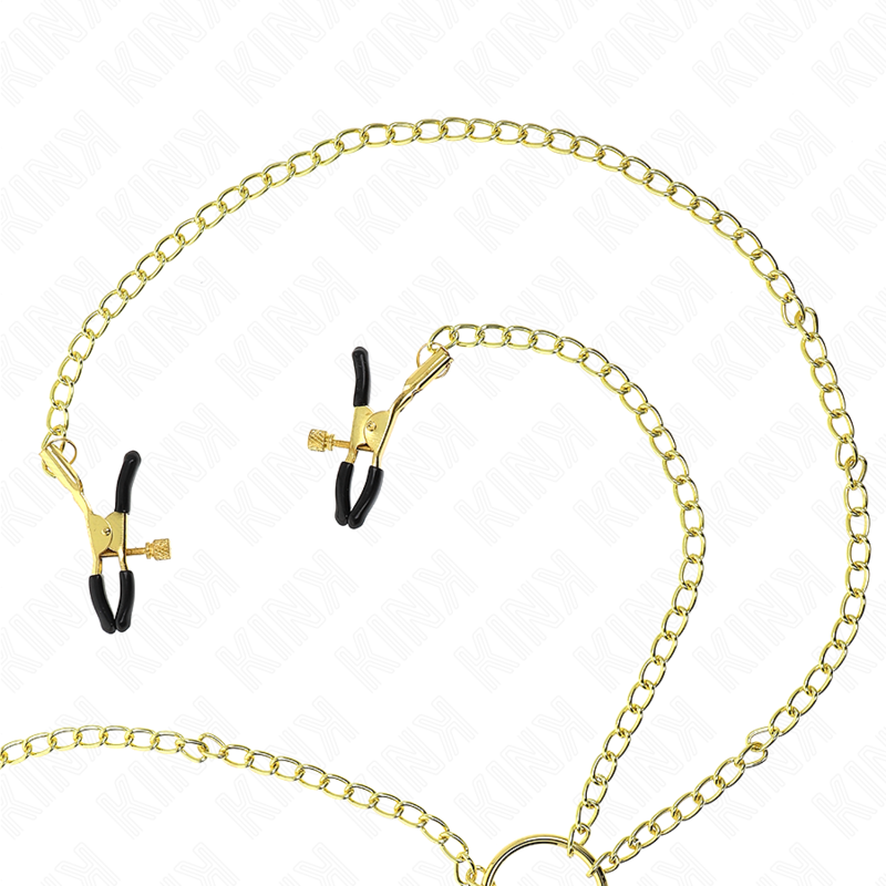Alternative view of KINK - 4 NIPPLE AND CLIT CLAMPS ADJUSTABLE GOLD