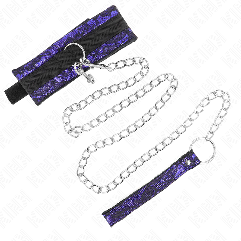 Alternative view of KINK - SHORT VELVET LACE NECKLACE WITH BELT 105 CM WITH NYLON TRIM 44 X 5.5 CM