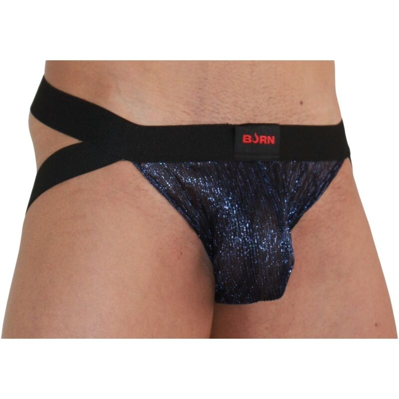 Alternative view of BURN - 006 JOCK SHINY BLUE / BLACK S