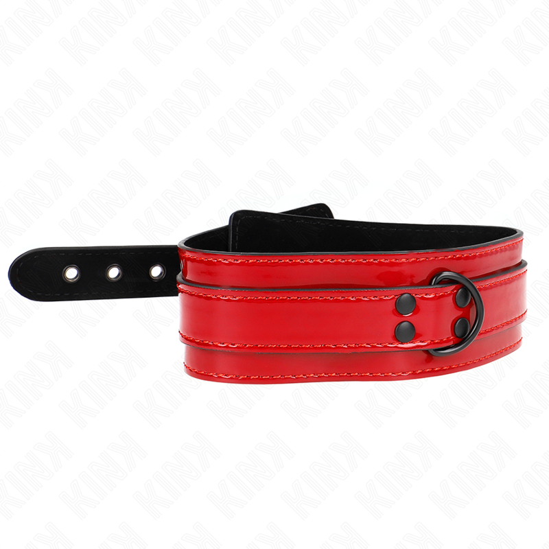 Alternative view of KINK - WINE RED ADJUSTABLE NECKLACE 37.5-49.5 CM X 5 CM