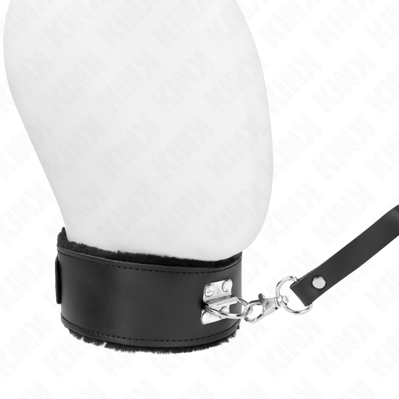 Alternative view of KINK - NECKLACE WITH BELT 116 CM WITH BLACK LEATHER STRAP ADJUSTABLE 40-48 CM X 6 CM