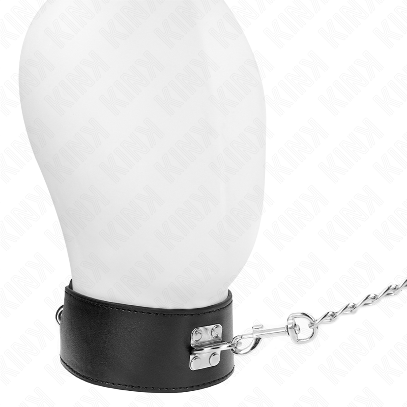 Alternative view of KINK - NECKLACE WITH BELT 65 CM WITH WIDE BLACK STRAP ADJUSTABLE 33.5-41 CM X 5 CM