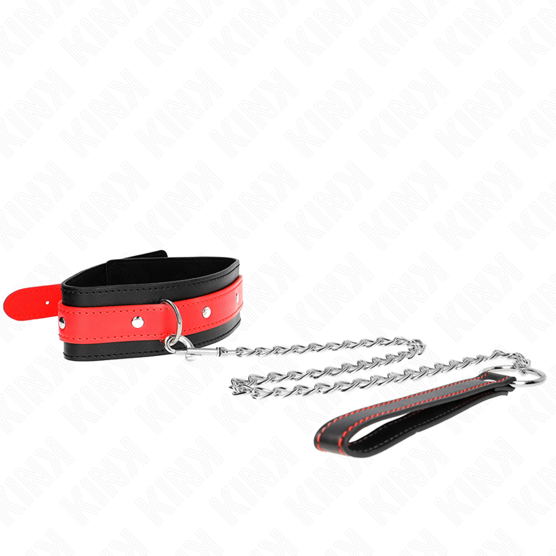 Alternative view of KINK - NECKLACE WITH RED STRAP 65 CM AJUSTABLE 36-43 CM X 5 CM