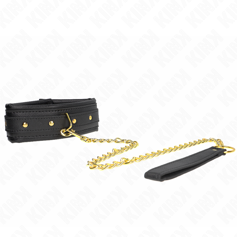 Alternative view of KINK - NECKLACE WITH SPONGE IMITATION LEATHER STRAP MODEL 1 ADJUSTABLE 37-54 CM X 3 CM