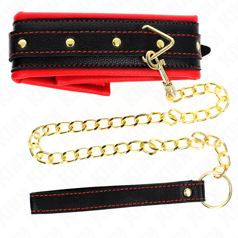 Alternative view of KINK - NECKLACE WITH SPONGE IMITATION LEATHER STRAP MODEL 2 ADJUSTABLE 37-54 CM X 3 CM