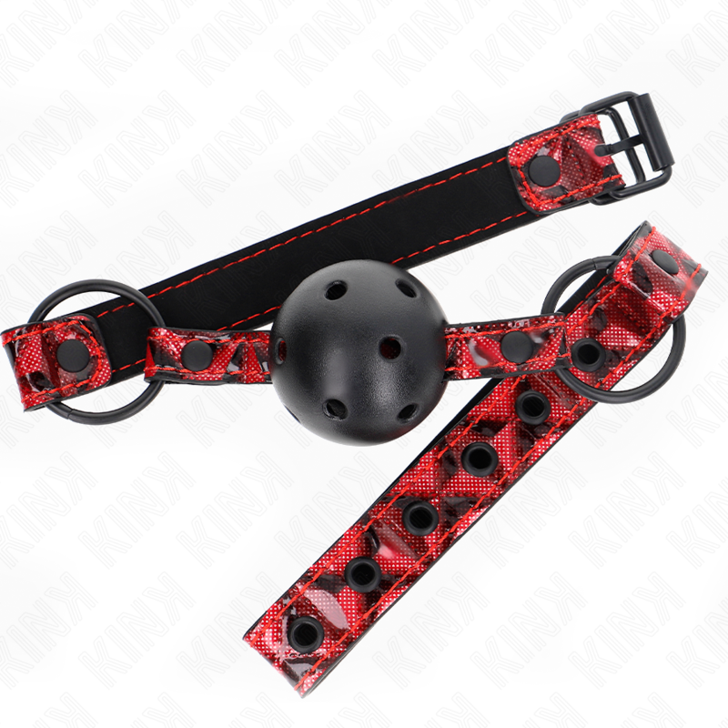 Alternative view of KINK - DIAMOND PATTERN BALL 4.5 CM GAG MODEL 2 64.5 CM ADJUSTABLE 42-60 CM
