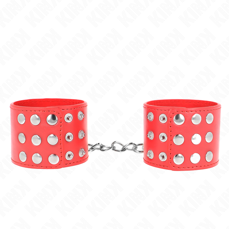 Alternative view of KINK - WRIST RESTRAINTS WITH SNAP FASTEN RED ADJUSTABLE 19-24 CM X 5.5 CM
