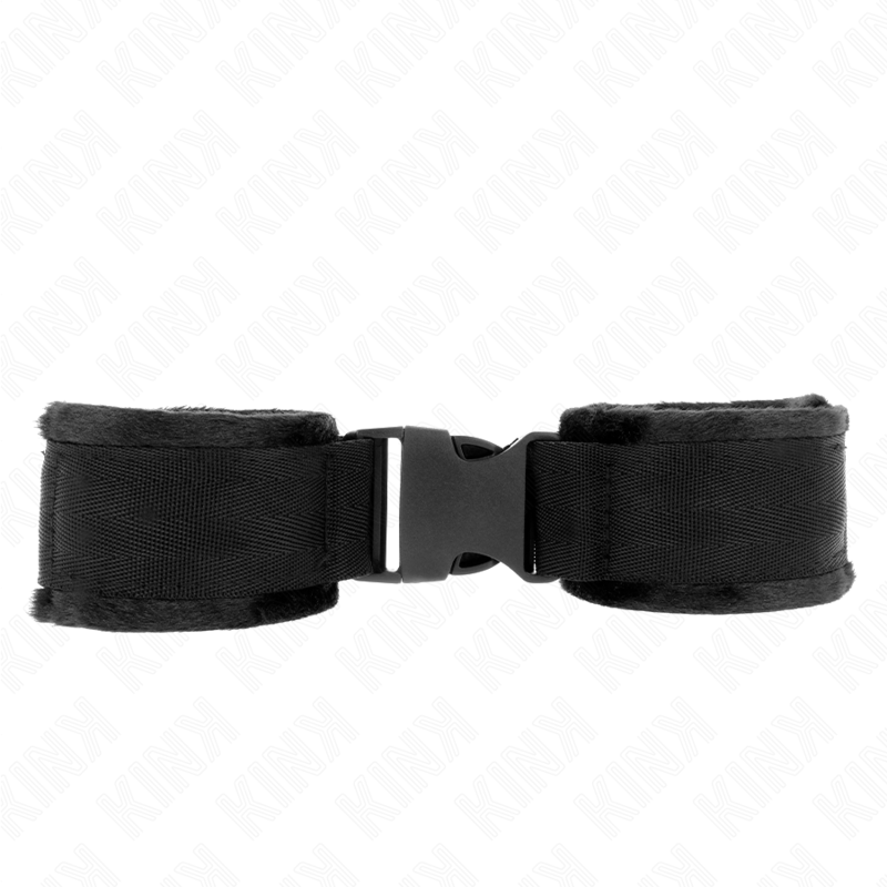 Alternative view of KINK - NYLON BIND HOOKLOOP WRIST RESTRAINTS RED-BLACK MODEL 1 AJDUSTABLE 25-35 CM X 6 CM