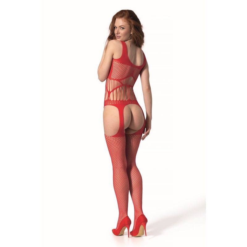 Alternative view of PASSION - BS 106 BODYSTOCKING RED ONE SIZE
