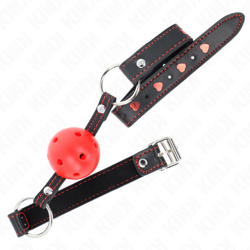 Alternative view of KINK - HOLLOW HARD RED BALL GAG MODEL 2 65 x 2.5 CM