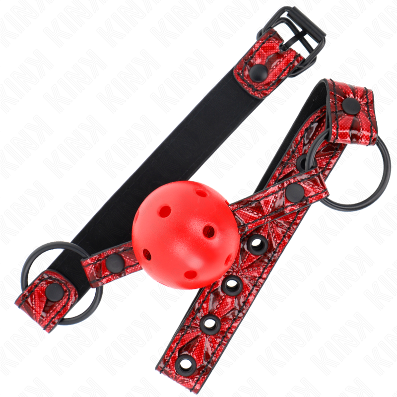 Alternative view of KINK - DIAMOND PATTERN BALL 4.5 CM GAG MODEL 1 64.5 CM ADJUSTABLE 42-60 CM