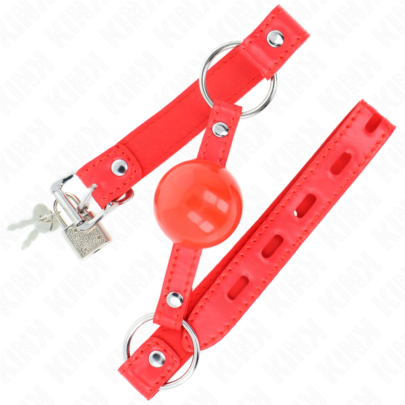 Alternative view of KINK - TPE BALL 4 CM GAG WITH ROJO LOCK 60 x 2 CM