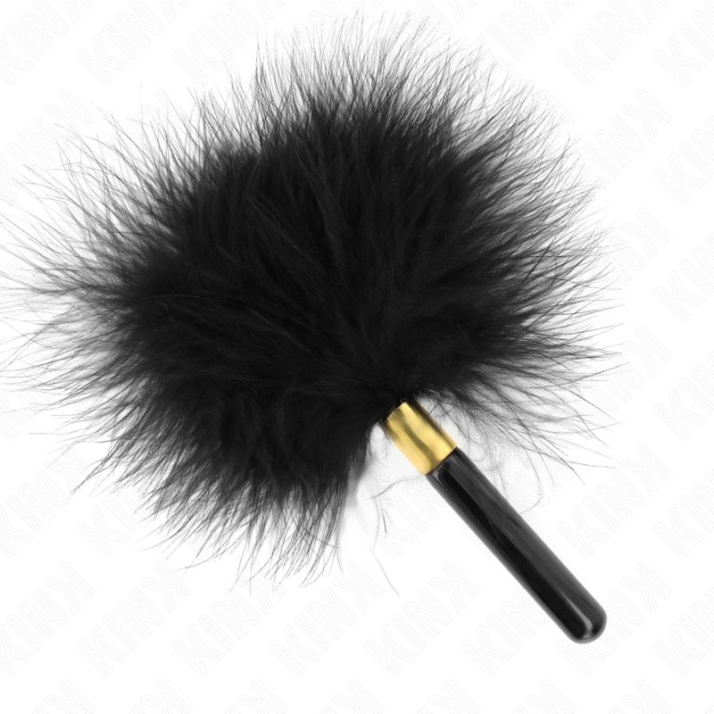 Alternative view of KINK - BLACK GOLD METAL TICKLE FEATHERS 18 CM