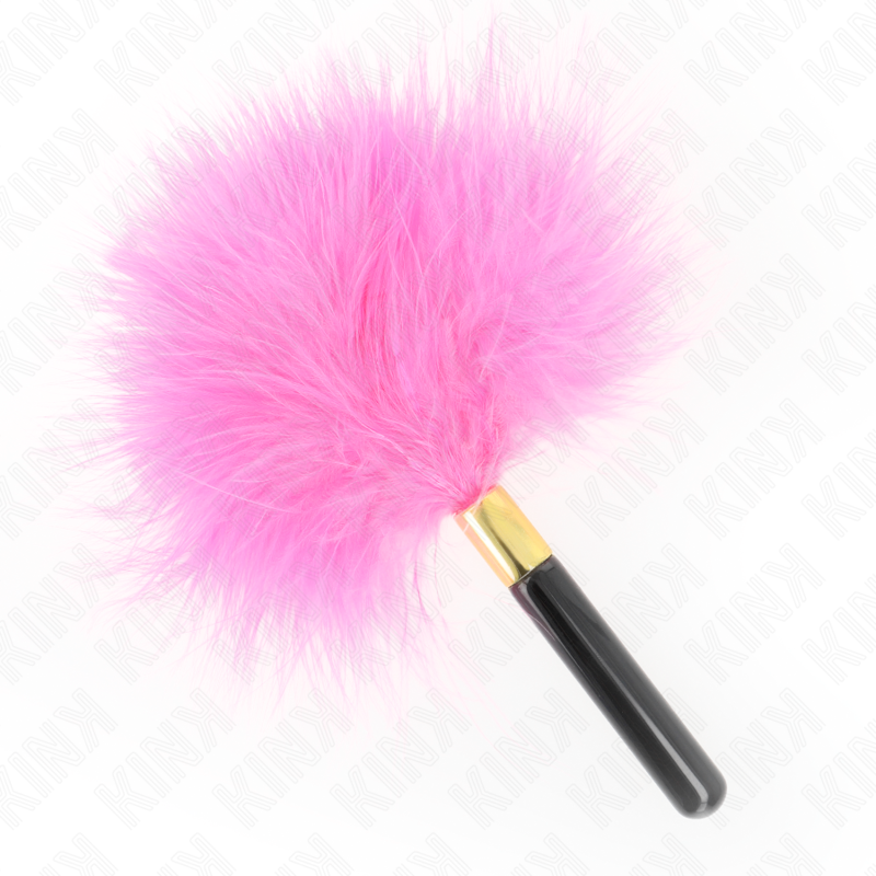 Alternative view of KINK - FUCHSIA GOLD METAL TICKLE FEATHERS 18 CM