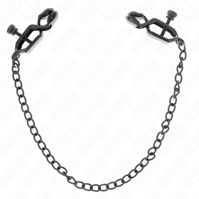 Alternative view of KINK - FLAT CHAIN NIPPLE CLAMPS BLACK 30 CM