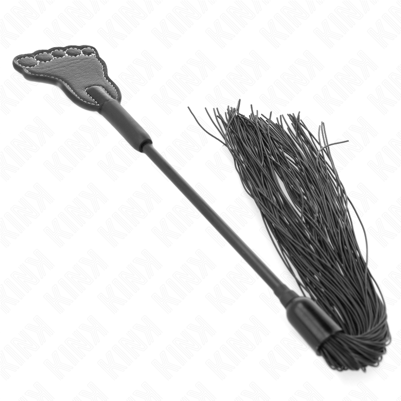 Alternative view of KINK - FOOT SHAPED PADDLE WITH TASSEL WHIP 31 CM