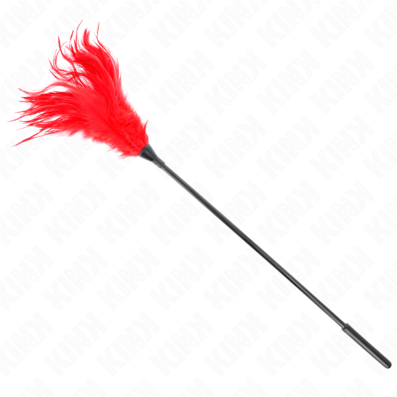 Alternative view of KINK - MULTIPLE RED TICKLE FEATHERS 45 CM