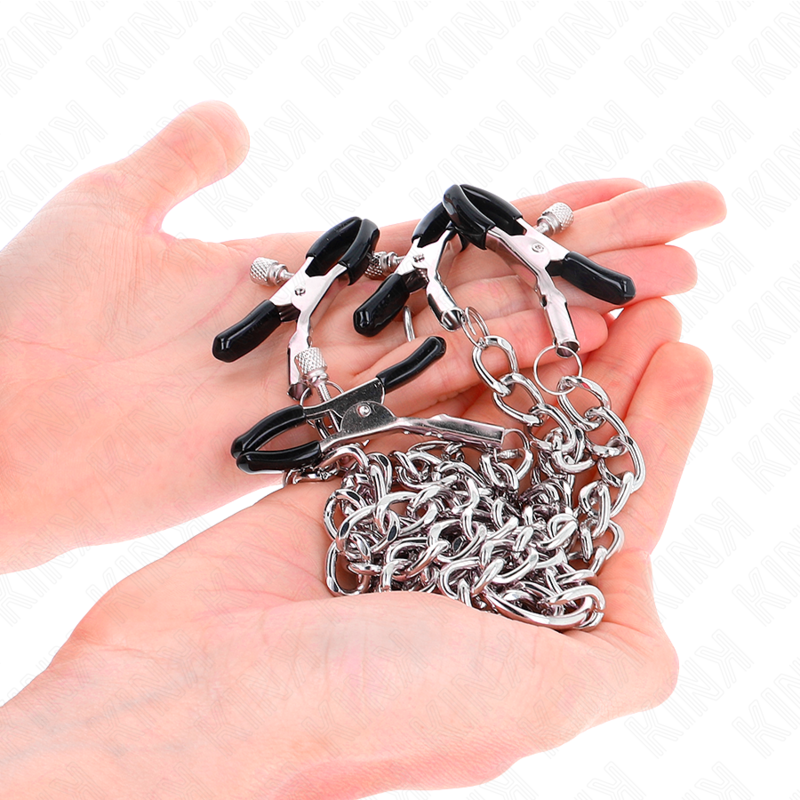 Alternative view of KINK - 4 CHAIN NIPPLE CLAMPS 32 CM WITH LITTLE CHAINS 14 CM