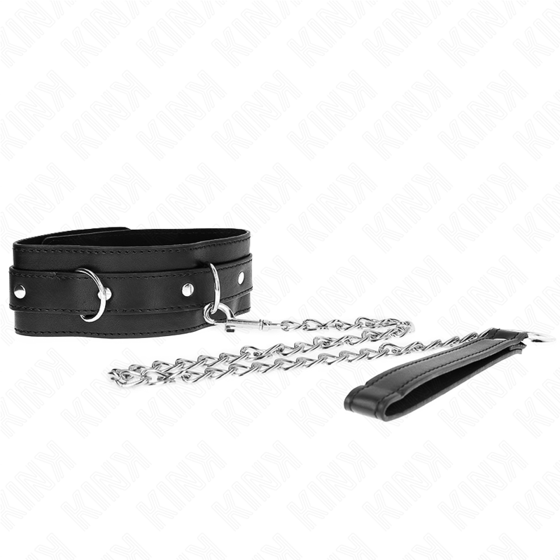 Alternative view of KINK - COLLAR WITH BELT 65 CM WITH STRAP BLACK 54 X 4.5 CM
