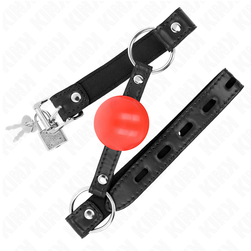 Alternative view of KINK - RED TPE BALL 4 CM GAG 60 x 2 CM