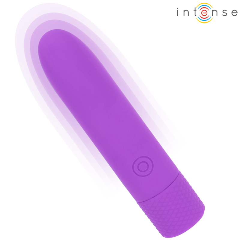 Alternative view of INTENSE - SYMONE USB RECHARGEABLE VIBRATING BULLET 8 VIBRATIONS PURPLE 10 X 2.2 CM